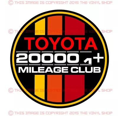 Toyota Decal 200k High Miles Club Tacoma SR5 4X4 4Runner TRD Tundra Fj Cruiser • $7.49