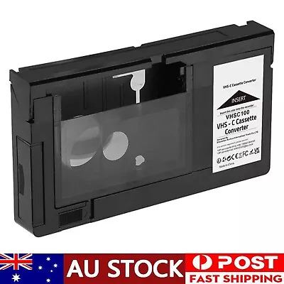 VHS To VHSC Tape Converter Player VHS-C Tapes VHS-C Cassette Motorized Adapter • $45.99