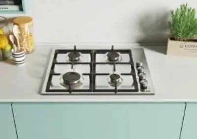 Candy 4 Gas Burner Hob 60cm Stainless Steel • £202.99
