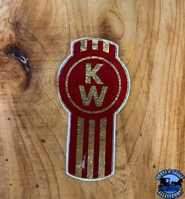 New Style Red/Gold Kenworth Emblem Decal Replacement High Quality USA Made • $88.07