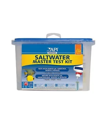 API Saltwater Master Test Kit Liquid PH Ammonia Nitrite Nitrate Marine Tank • £24.99