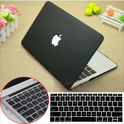 2in1 Black Matte Hard Case Shell Keyboard Cover For MacBook Air Pro 13 14 15 16 • £4.79