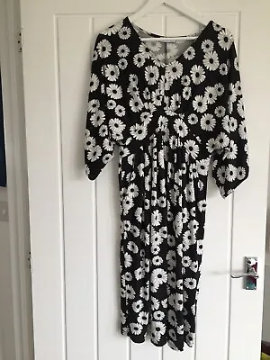 Ladies La Redoute Black And White Dress Uk Size Medium Brand New • $10.09