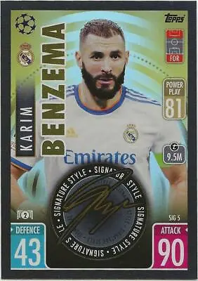 2021-22 UEFA Match Attax Extra SIGNATURE STYLE Foil ~ YOU PICK Complete Your Set • $0.99