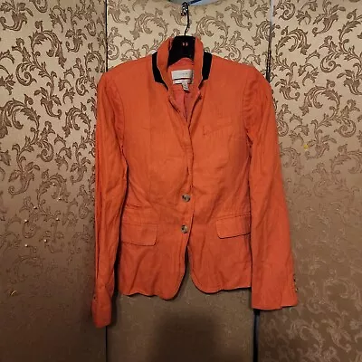 J. Crew Orange School Boy Blazer Jacket Size 2 • $24.99