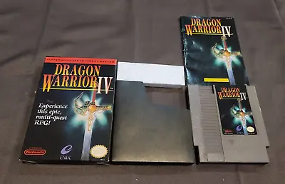 Dragon Warrior IV 4 For NES Nintendo Complete In Box CIB Near Mint Shape • $449.99