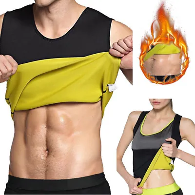 $27.79 • Buy Men Hot Sweat Vest Sauna Suit Tank Top Slimming Shapewear For Weight Loss No Zip
