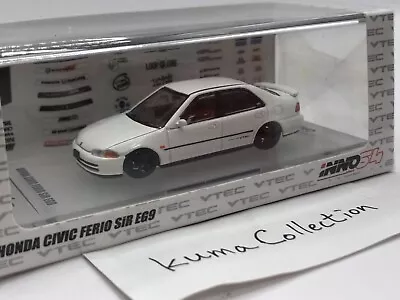 Inno64 Honda Civic Ferio SiR EG9 White JDM 1992 INNO 64 1:64 IN64-EG9-WHI • $44.99