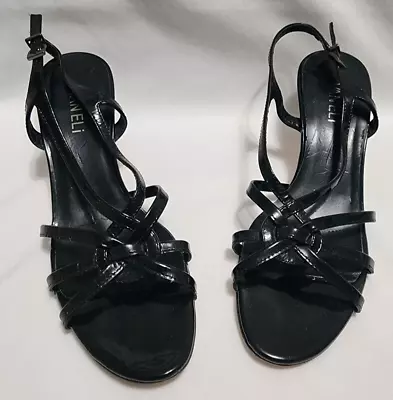 Van Eli Women's Shoes - Size 7.5 - Black - Shiny- Small Buckle On Side  • $8.99