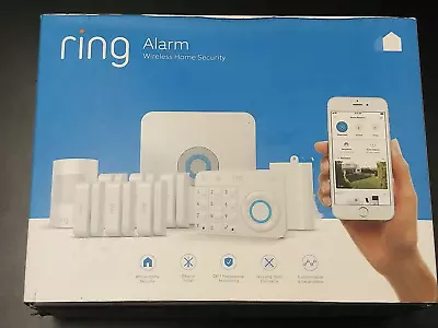 $100 • Buy Ring Alarm Wireless Home   4K11S7-0ENC Security System 10 Piece Set, 1st Gen
