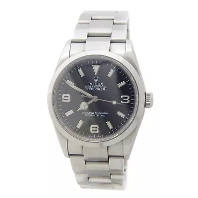 Rolex Explorer I 114270 Men Stainless Steel Watch Black Arabic Dial Smooth Bezel • $12173.84