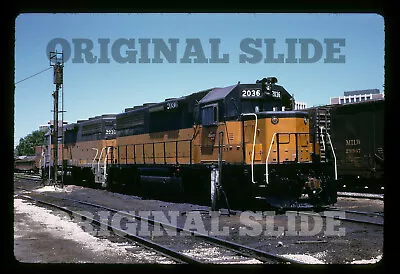 Orig 1973 Slide - Milwaukee Road MILW GP40 Madison WI Wisconsin Railroad • $8.99