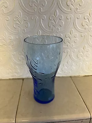 Coca Cola Splash Blue Coke Glass Coca Cola Mcdonalds Promo Man Cave Home Bar Pub • £5