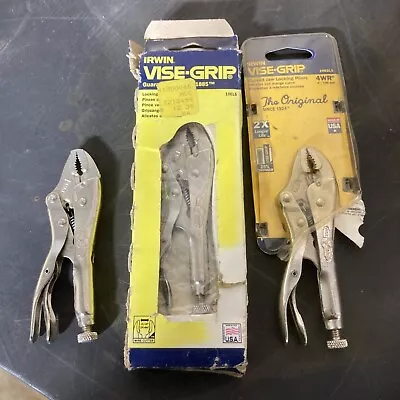 LOT NOS Vise-Grip (3) 4WR MADE IN USA Locking Pliers 2003 2005 Irwin • $89.99