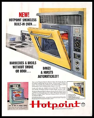 1960 Hotpoint Oven Vintage PRINT AD Electric Range Appliances Kitchen • $8.99