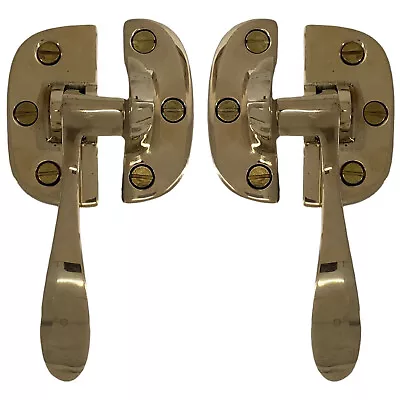 Left Or Right Handed Ice Box Latch In Solid Brass For Antique Oak Refrigerator • $14.29