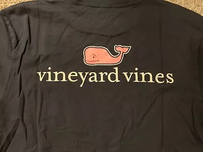 Vineyard Vines Whale Short Sleeve 100% Cotton Classic Navy Blue T-Shirt  Size S • $7