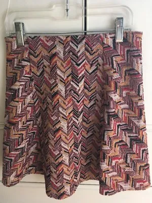 Zara Womens Trafaluc Tribal Print Chevron Pattern Mini Skirt Size XS • $5.99