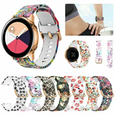 22MM Printed Sport Silicone Watch Band Strap For Fossil Gen 5 Juliana/Carlyle/HR • $9.99