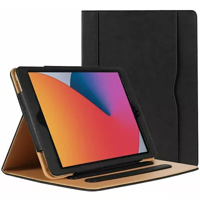 Magnetic Case Cover Genuine Leather TAN For Apple IPad Pro 11 Air 10.2 10.5 10.9 • £6.99