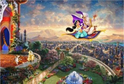 $15.28 • Buy Diamond-Painting 5D Full Drill Aladdin And Jasmine Handmade Cross Stitch Kits