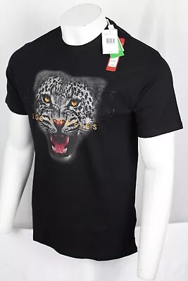 Guess Jeans Men's T Shirt Bendis Crew Neck Short Sleeve Snow Leopard Black • $18.69