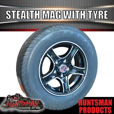 14  & 185R14C Tyre HT Holden Stealth Alloy Mag Wheel Caravan Trailer Boat Jetski • $207