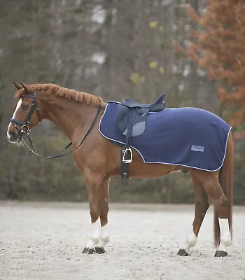 Waldhausen Horse Exercise Sheet Rug Polar Fleece Navy Pony & Full • £18.99