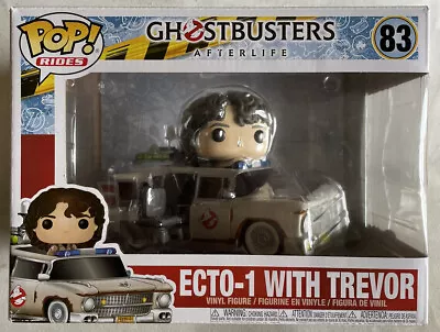 Funko POP! Rides Ghostbusters Afterlife Vinyl Figure Set ECTO-1 WITH TREVOR #83 • £33.25