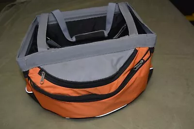 Snoozer Sporty Bike Basket Pet Carrier Carrying Tote Bag Travel Dog 85005 Orange • $26.99