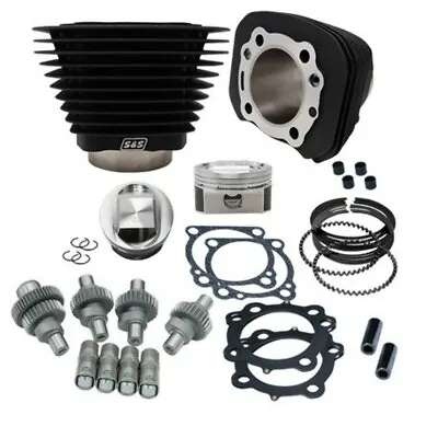 S&S SS Cycle Black Big Bore Hooligan Kit 1200cc 1250cc Harley Sportster 00-20 XL • $1659.94