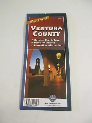 1999 AAA Ventura County California City Street Travel Road Map-Box 11 • $10.49