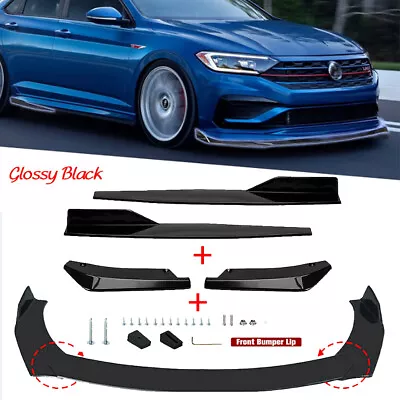 For Volkswagen Jetta Passat Front Bumper Spoiler Diffuser +Side Skirt +Rear Lip • $56.99