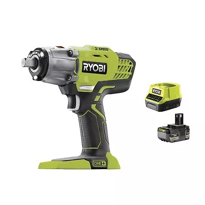 Ryobi R18IW3-0 Impact Wrench Battery 18V ONE+ 1/2  Quadro 400Nm Kit 5.0 Ah • $760.09