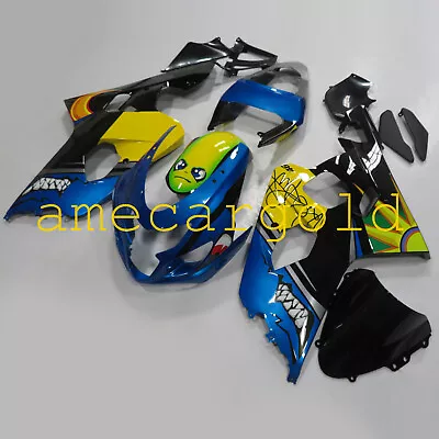 K4 Blue Shark Fairing Kit For Suzuki GSXR600 GSX-R 750 2004 2005 ABS Molded Body • $379