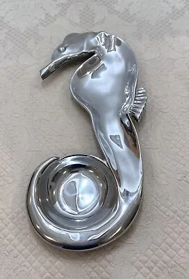 Mariposa Vtg Seahorse Chip N Dip 16.5  Handcrafted Aluminum 1993 Made In Mexico • $29.99