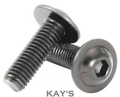 M3 M4 M5 M6 M8 Socket Flange Button Head Screws High Tensile Black Allen Bolts • £6.15