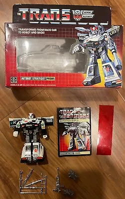 1984 Vintage Transformers G1 Prowl - Near-Mint Complete W/ Box • $400