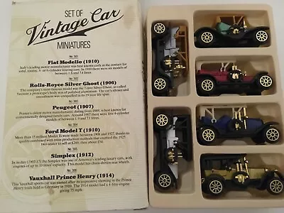 Readers Digest Set Of 6 Early 1900’s Miniature Vintage Cars New In Box • £9.99