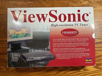 Complete Viewsonic TV Tuner - Black - Model VB50HRTV - VGA Component S-Video Etc • $25