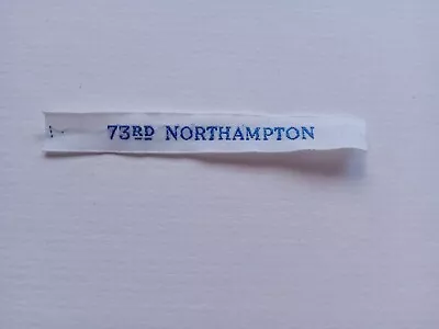 GUIDE BROWNIE 73rd NORTHAMPTON TITLE /NAME TAPE Badge • £3