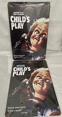 Chucky - Child's Play Poster Horror Movie Tin Metal Sign 8 X 12 Inches Set Of 2 • $4.99