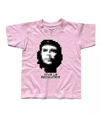 T-Shirt Baby Che Guevara Pixel Viva La Resolution Stella Red Revolution • $26.95