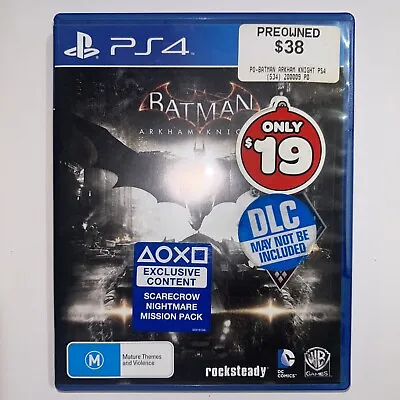 Batman Arkham Knight Playstation 4 PS4 Game : LIKE NEW - FREE & FAST POST! • $16.88