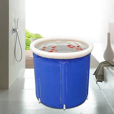 $38.02 • Buy Portable Bathtub Inflatable Water Tub Folding Adult Spa Bath Soaking Bucket 