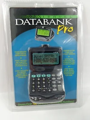 Travel Data Bank Pro Phone Organizer DC216 Calculator Alarm Clock Memo Bookmark • $9.74