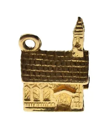 Charm 9ct Gold Vintage Bracelet Jewellery CHURCH [B] • £121