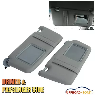 Pair Left & Right Side Car Sun Visor W/O Sunroof Gray For Toyota Camry 2007-2011 • $27.89