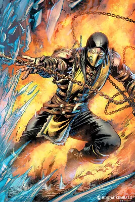 Mortal Kombat - Gaming Poster (Scorpion) (Size: 24  X 36 ) • $11.99