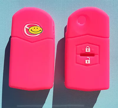 $7.90 • Buy HOT PINK MAZDA 3 , 2 , 6 FLURO 2 Button CAR FLIP KEY COVER CASE MPS SP23 CX7 CX9